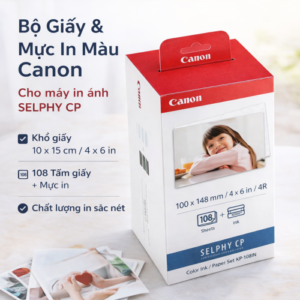 Giấy in ảnh Canon KP-108IN cho máy in ảnh Selphy